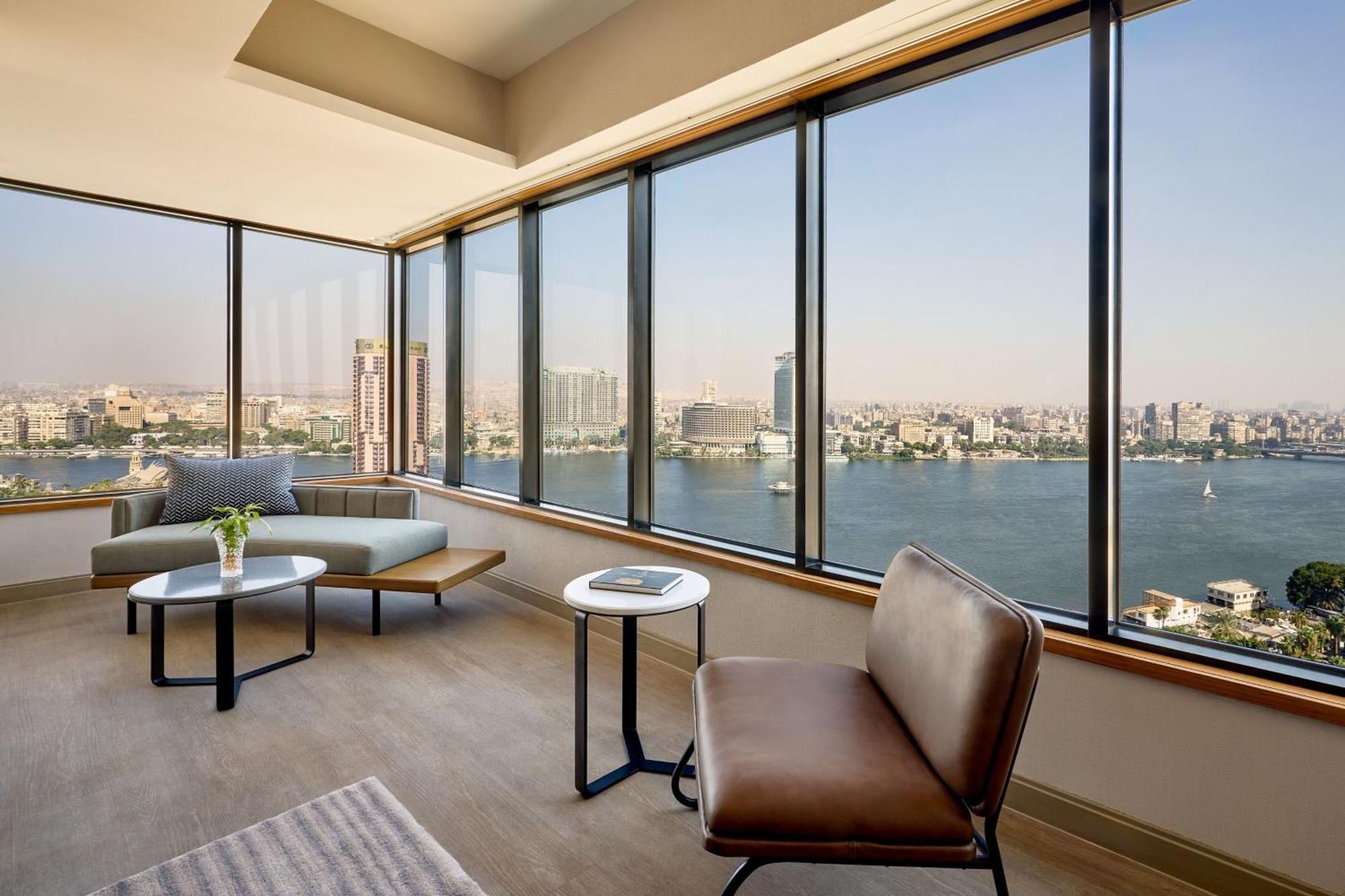 Panoramic Nile Suite Club lounge access 1 King Riverfront Balcony